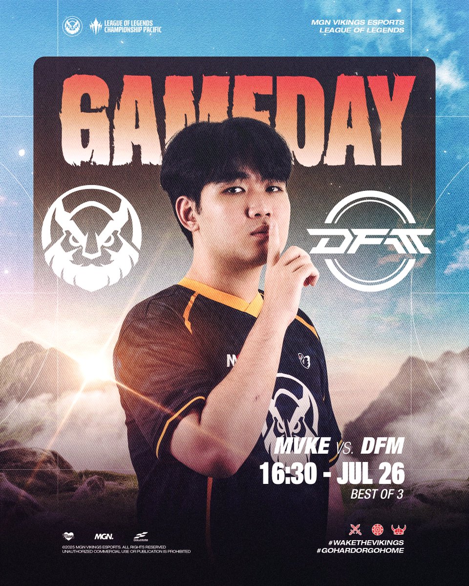 MVKE_VN's tweet image. MATCH DAY | MVKE vs DFM
The opening match between MGN Vikings Esports and DetonatioN FocusMe will kick off at 16:30 PM (GMT+7) this afternoon.
Don’t forget to cheer for MVKE, everyone („• ֊ •„)
#MVKE #WakeTheVikings #GoHardOrGoHome #LoLPacific