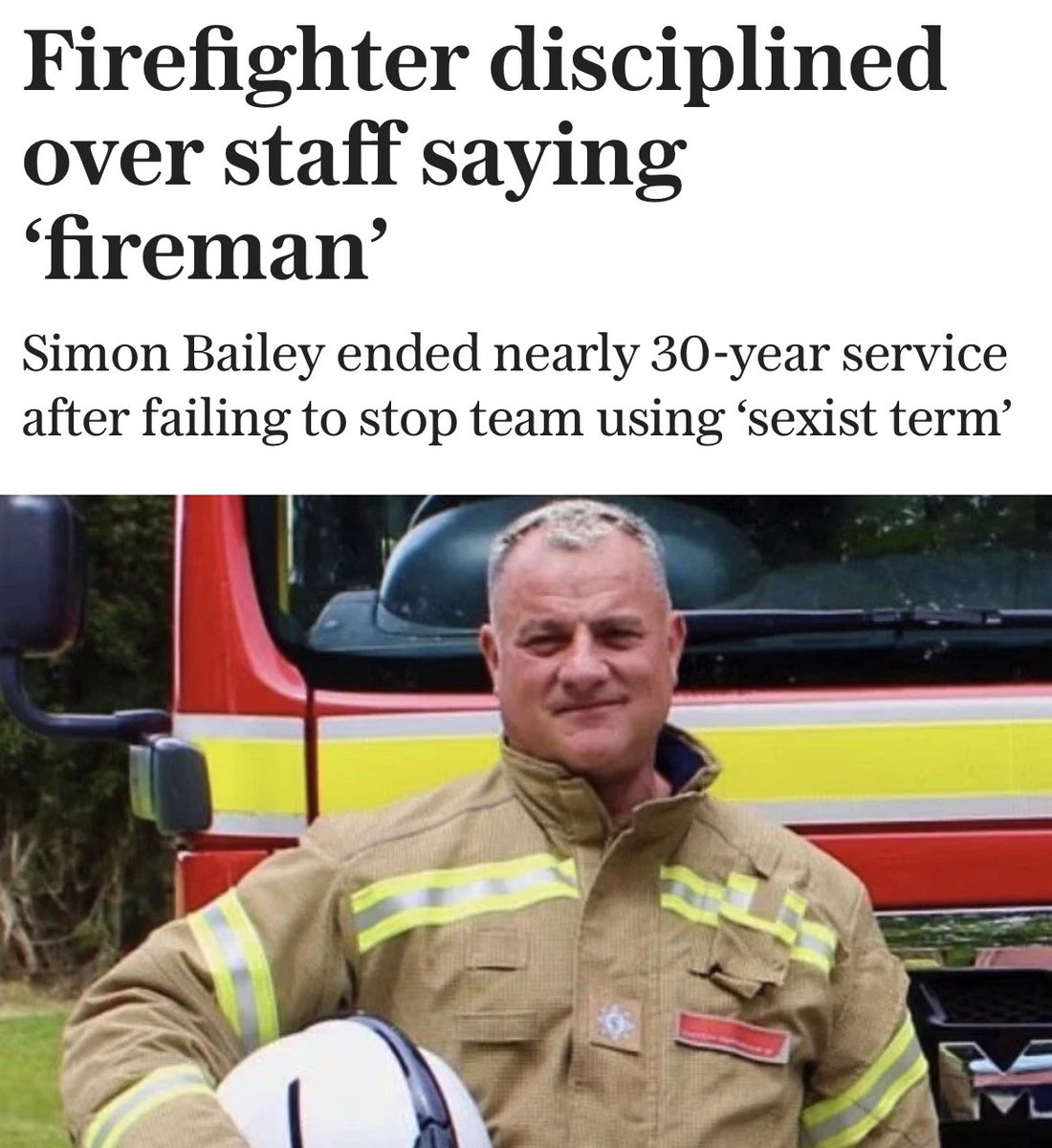 AndrewRTDavies's tweet image. Absolutely ludicrous. For what it’s worth, I have always said, and will continue to say, “fireman”. I await disciplinary proceedings.
This case may seem laughable, but it shows how so many of our institutions are poisoned by an extreme ideology. It stops them functioning as…