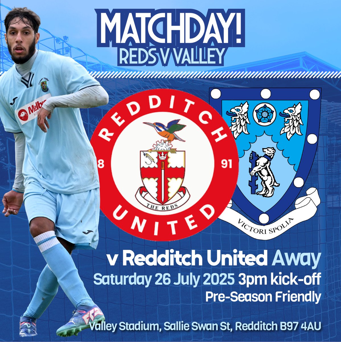 Rugby Town FC (@rugbytown_fc) on Twitter photo MATCHDAY! <a href="/RedditchUtd/">Redditch United</a> v Rugby
<a href="/GrantJJoshua/">Grant J Joshua</a>'s new-look squad make their final pre-season preparations before the action begins next Saturday at <a href="/cotongreenfc/">Coton Green FC</a> in the <a href="/EmiratesFACup/">Emirates FA Cup</a>.
Updates here from 3pm.
ποΈ Valley Stadium, B97 4AU
π 3pm
ποΈ Free
#utv MATCHDAY! <a href="/RedditchUtd/">Redditch United</a> v Rugby
<a href="/GrantJJoshua/">Grant J Joshua</a>'s new-look squad make their final pre-season preparations before the action begins next Saturday at <a href="/cotongreenfc/">Coton Green FC</a> in the <a href="/EmiratesFACup/">Emirates FA Cup</a>.
Updates here from 3pm.
ποΈ Valley Stadium, B97 4AU
π 3pm
ποΈ Free
#utv