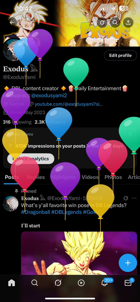 ExodusYami's tweet image. Balloons 👀🎉