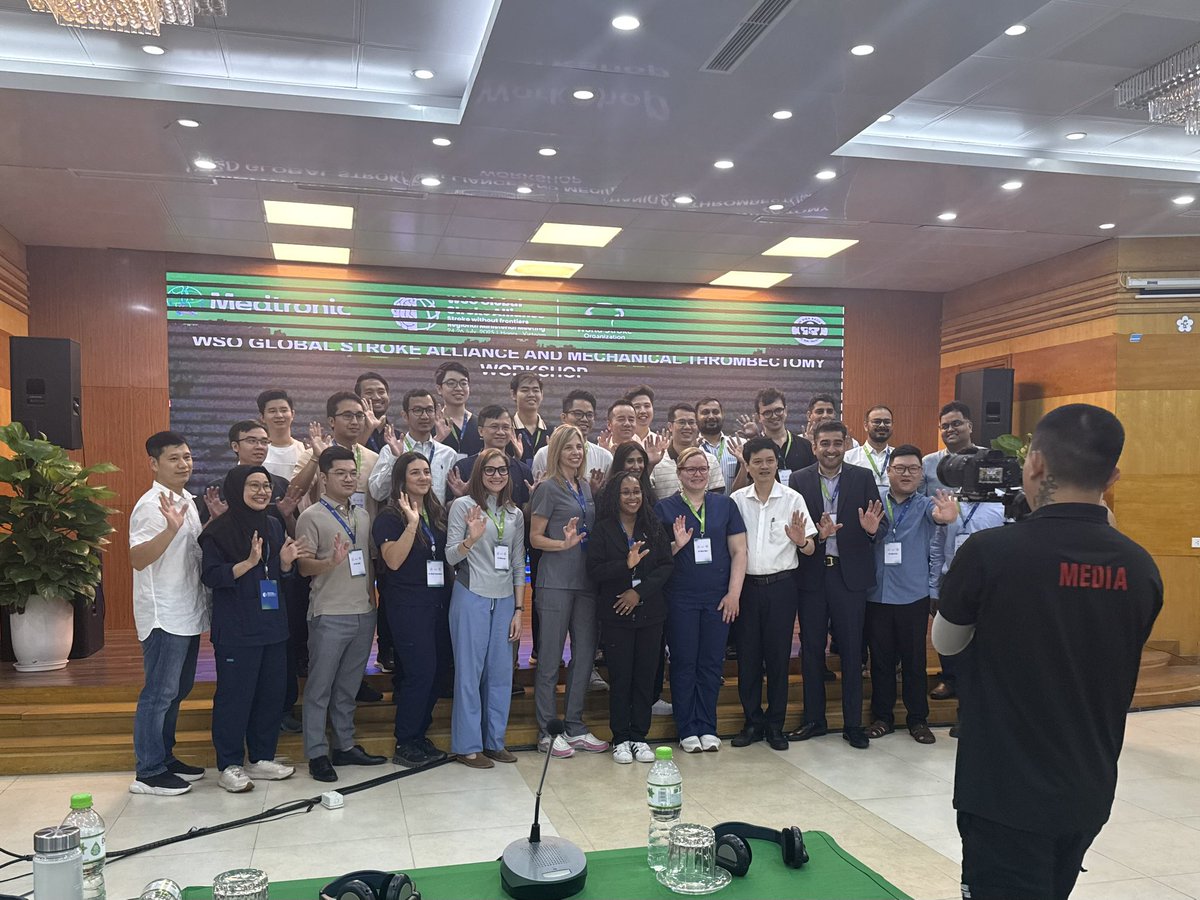 InoaVioliza's tweet image. Honored to highlight our amazing faculty, attendees, organizers, Bach Mai Hospital, sponsors, friends, and the WSO, who make these stroke workshops possible. Together, we keep moving forward to fight stroke.@WorldStrokeOrg @GPerue @NMCancelliere #Hanoi
