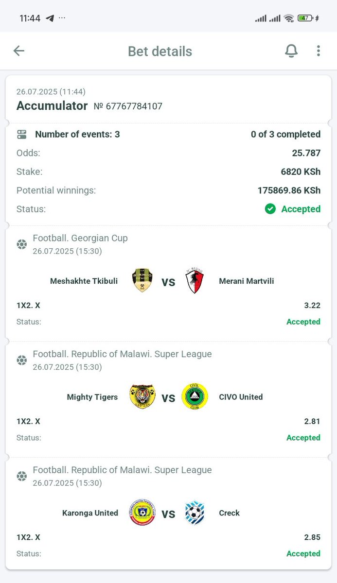 Tripple Draw tip ✅

Linebet betslip code ➡️"J3HUF"

Register ⤵️ -
kenya:: 
bonus-linebet.com/kitheka