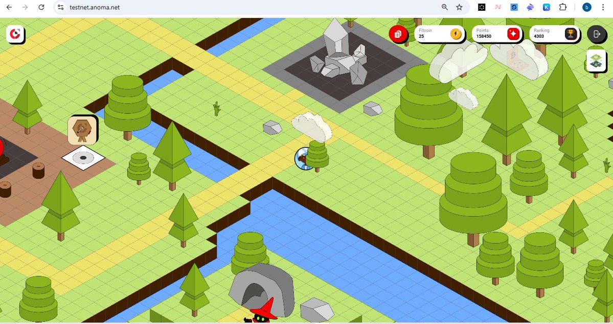 Jephtarpounds's tweet image. Daily Routine
-Wake up
-Grab my laptop
-Login to @anoma testnet and farm points by exploring the map.
-Mine some fitcoins
-Gamble half on bitflip
-Throw the rest into Garapon.
Currently sitting at rank 4310 with 158k points
Gnoma