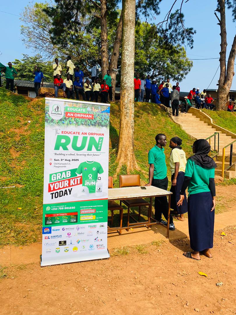 Kibuli Secondary School, Sports Day, Happening Now

Educate An Orphan kits sales agents are now at Kibuli Secondary School. Dear members, hoping to be there please bring some ka money to purchase EAO Run kits at the event. Thank you

 ‼️The Run is on next Sunday‼️

 Kits