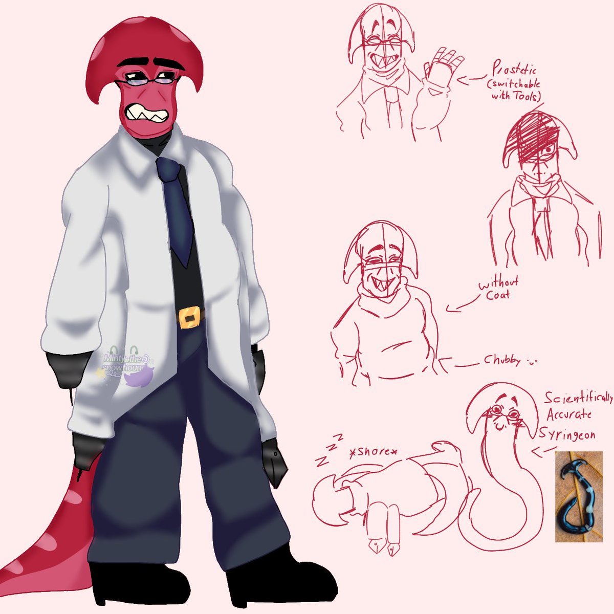 minty_snowhound's tweet image. Syringeon in my style 
#gartenofbanban #syringeon