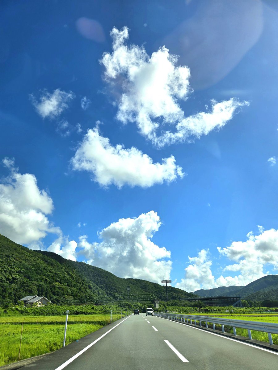 夏の空。
川に浮かんで眺めたい。