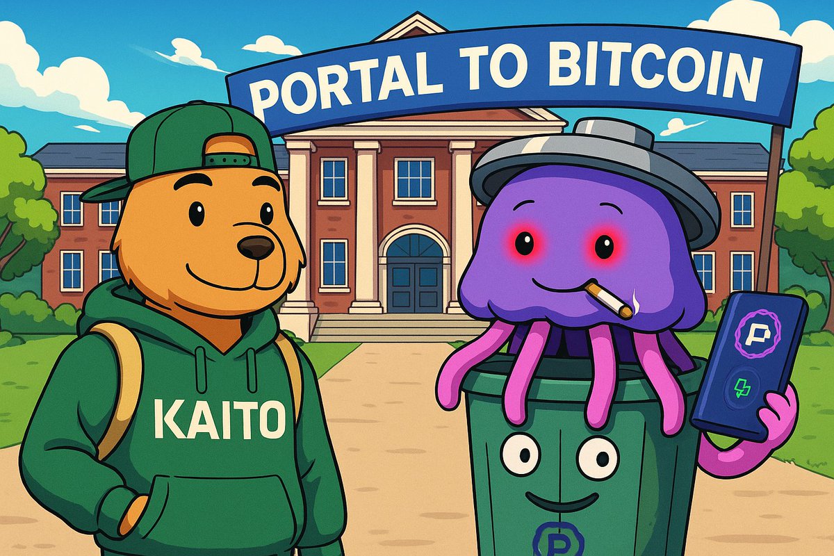 DenisKursakov's tweet image. .@PortaltoBitcoin growing, hm...
𝐈𝐟 𝐏𝐨𝐫𝐭𝐚𝐥 𝐰𝐚𝐬 𝐚 𝐮𝐧𝐢𝐯𝐞𝐫𝐬𝐢𝐭𝐲?
It wouldn’t be some ivy-covered snob school.
Nah — it’d be a chaotic, genius-level underground campus
where lectures start with memes
and end with atomic swap architecture.
No tuition, no…