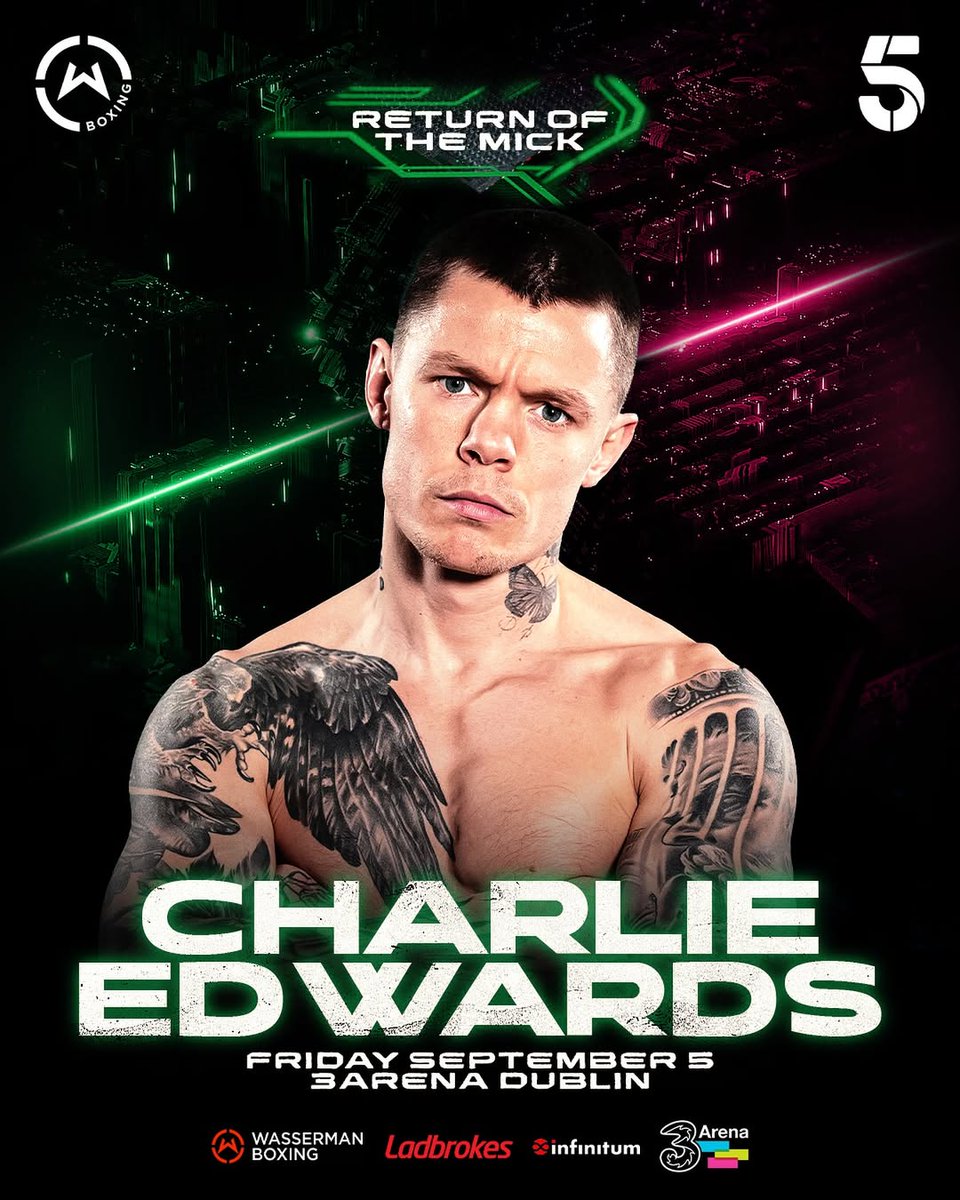 BoxingTicketsNI's tweet image. * Fight News *
Former WBC World champion Charlie Edwards has been added to the #ConlanBateson card at the 3 arena in Dublin on the 5th September