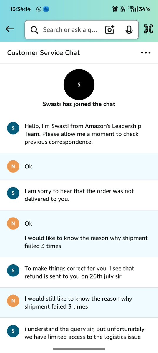 nileshkurhade's tweet image. Dark patterns by eCommerce sites in India are on the rise—Amazon India (@amazonIN) is a prime example. I ordered a prepaid big-ticket discounted item (GPU) and received fake shipment updates, even showing “Out for Delivery” along with an OTP message, but the item was never…