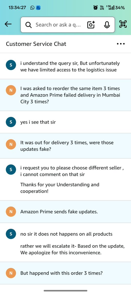 nileshkurhade's tweet image. Dark patterns by eCommerce sites in India are on the rise—Amazon India (@amazonIN) is a prime example. I ordered a prepaid big-ticket discounted item (GPU) and received fake shipment updates, even showing “Out for Delivery” along with an OTP message, but the item was never…