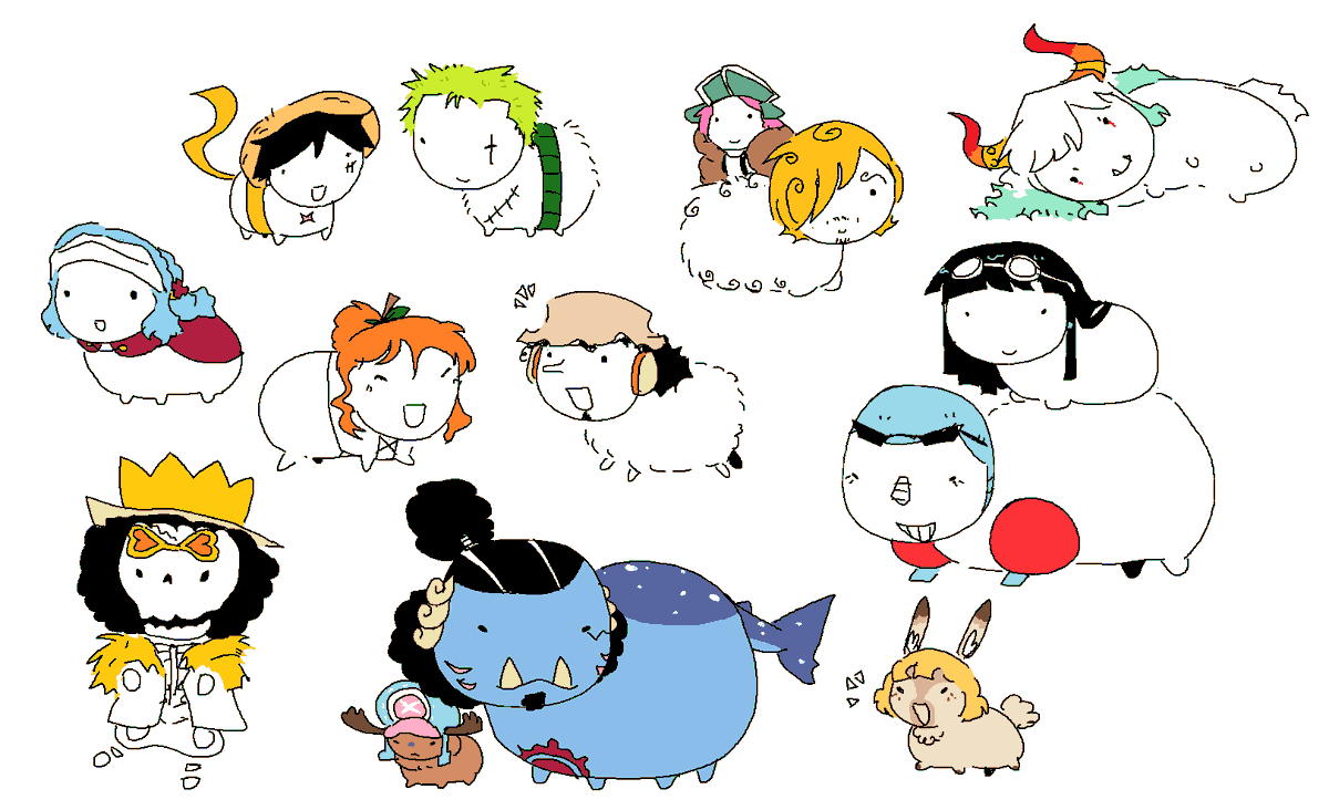 I colored this pack of invasive creatures