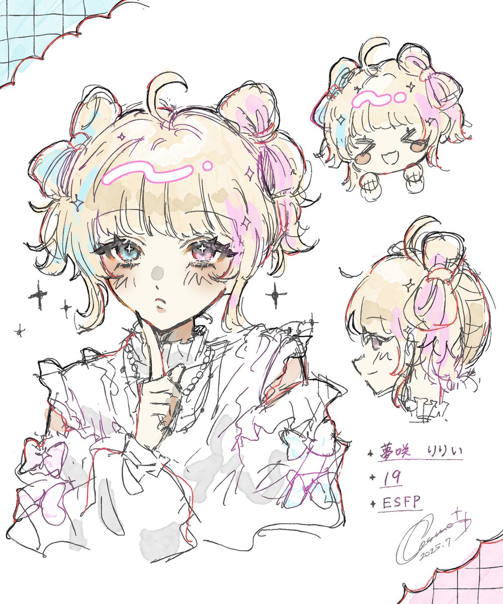 創作キャラを考えるなど…