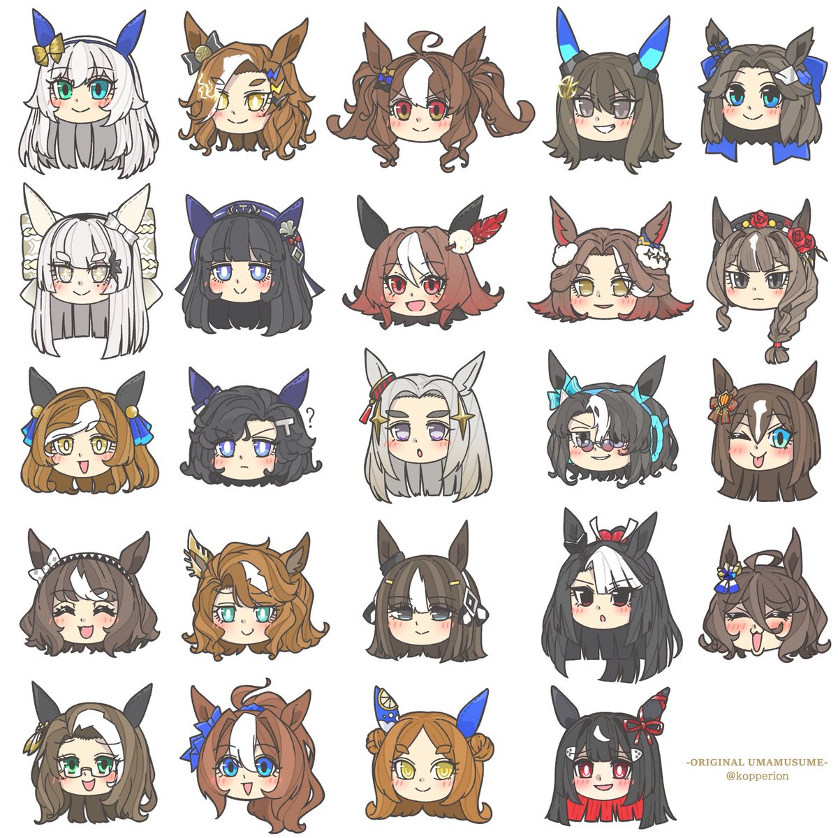 kopperion's tweet image. 描いたなぁ……

#オリジナルウマ娘
