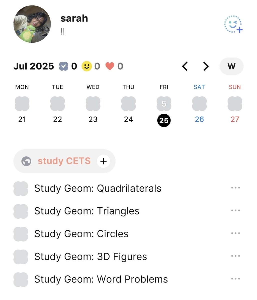 ⋆˚꩜｡ hi hello

i'm sarah, your
humanista 🐧
.ᐟ gr 12 humss
.ᐟ 08, she/her ☕
.ᐟ will be a passer
of 🌻🏹🐯🦅 (cutie!)

♡ / rt to be mutuals ~
#studytwtph #archivetwt #lifetwt #studytwt