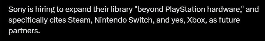 Xcension's tweet image. Sony is already a third-party. I&apos;m not surprised by that.🤷‍♀️