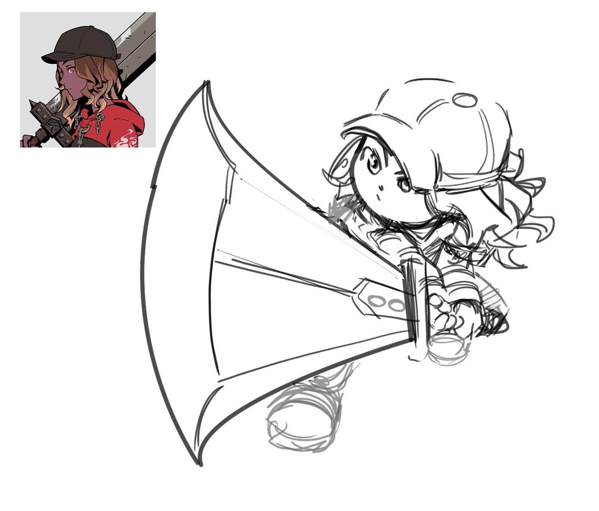 JunkuNFT's tweet image. Someone wants to draw a chibi @Azuki