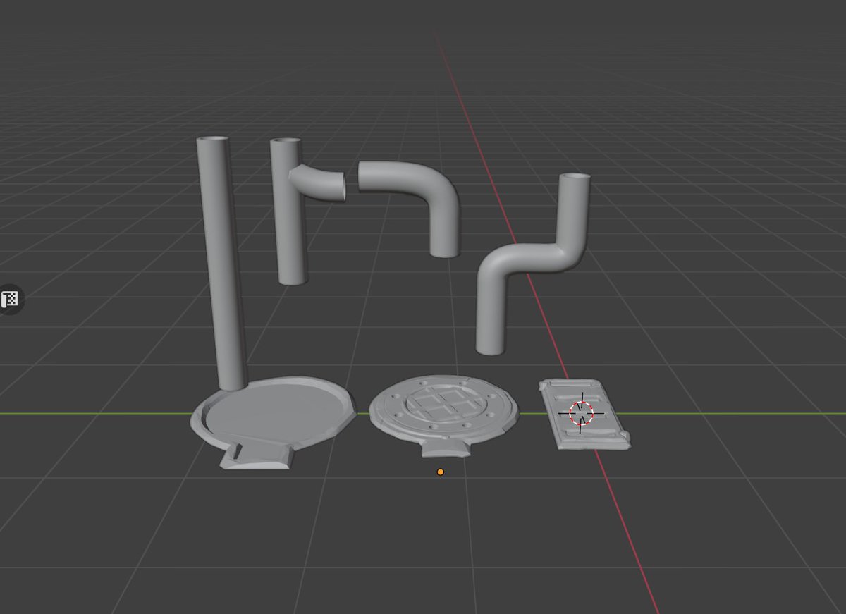 elJosby's tweet image. I’ve discovered that making pipes is actually kind of fun! I want to create some props to fill the empty spaces in my metallic UVs 🧪🧪