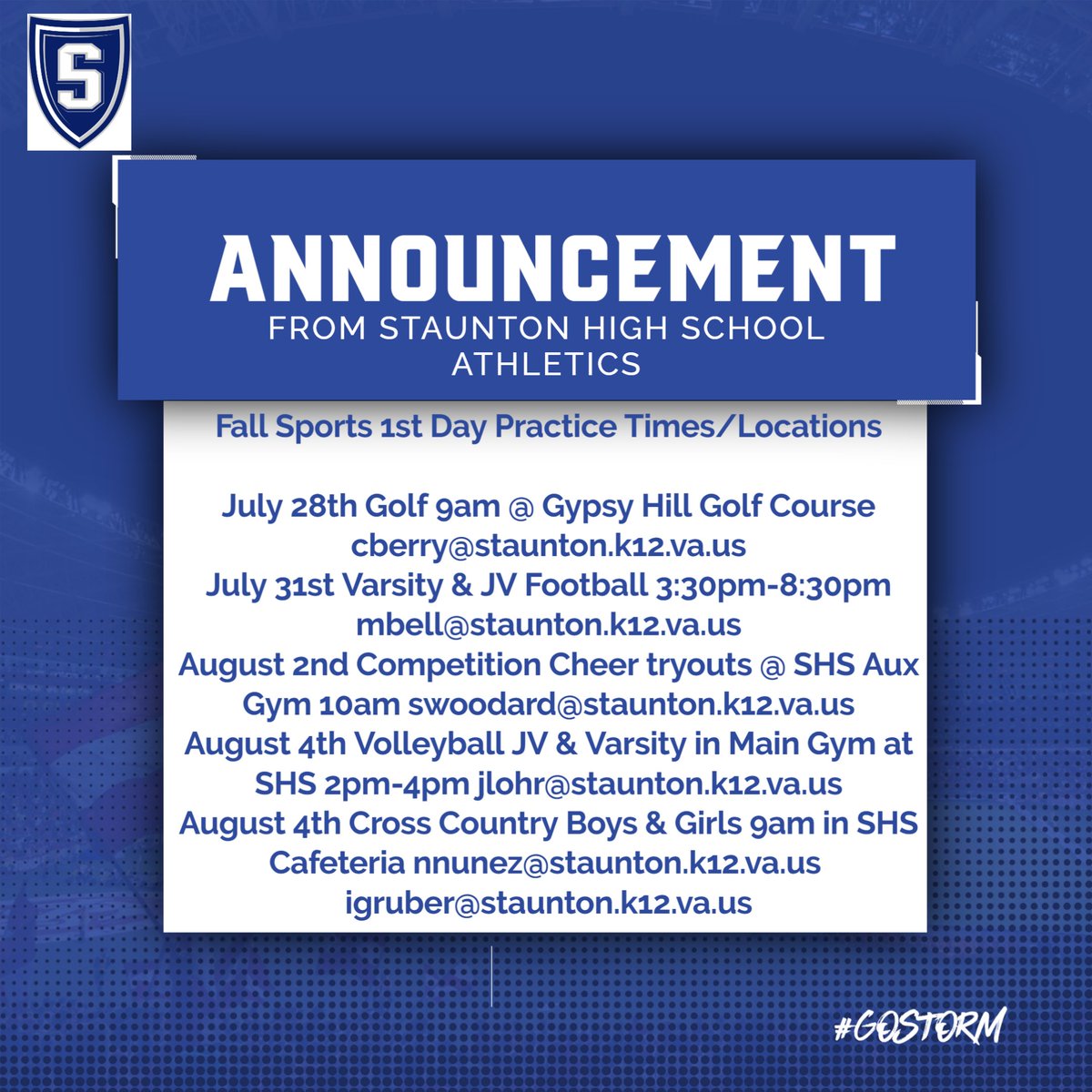 Staunton High School (@stauntonhs) on Twitter photo 