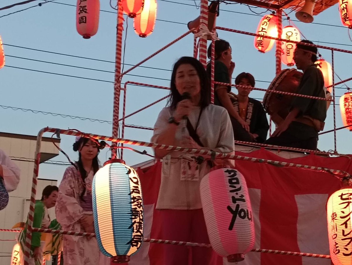 takeuchi_cdp's tweet image. 今日も越谷、川口を駆け巡りました。それぞれのお祭りで声をかけて頂けるのが本当に嬉しいのです🤗😭