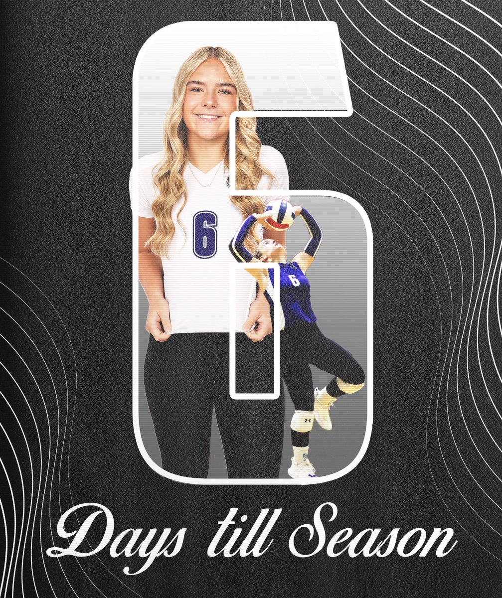 The countdown is ON! 💜🏐💜🏐💜