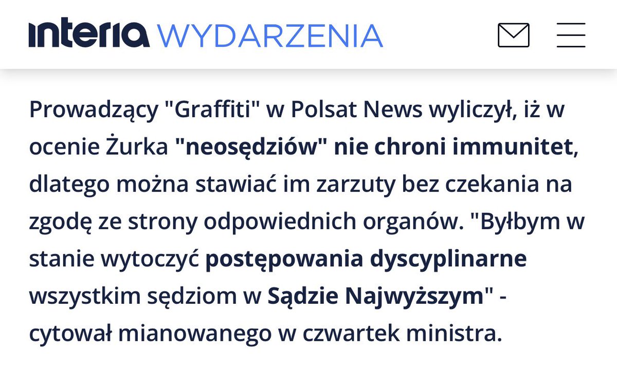 Minister sprawiedliwości nie wytacza postępowań dyscyplinarnych sędziom SN. W tym zakresie regulacje są inne niż w przypadku sędziów sądów powszechnych. A immunitet sędziów wynika także z ustawy (nawet gdyby przyjąć kuriozalną tezę; że sędziowie SN nie są chronieni Konstytucją).