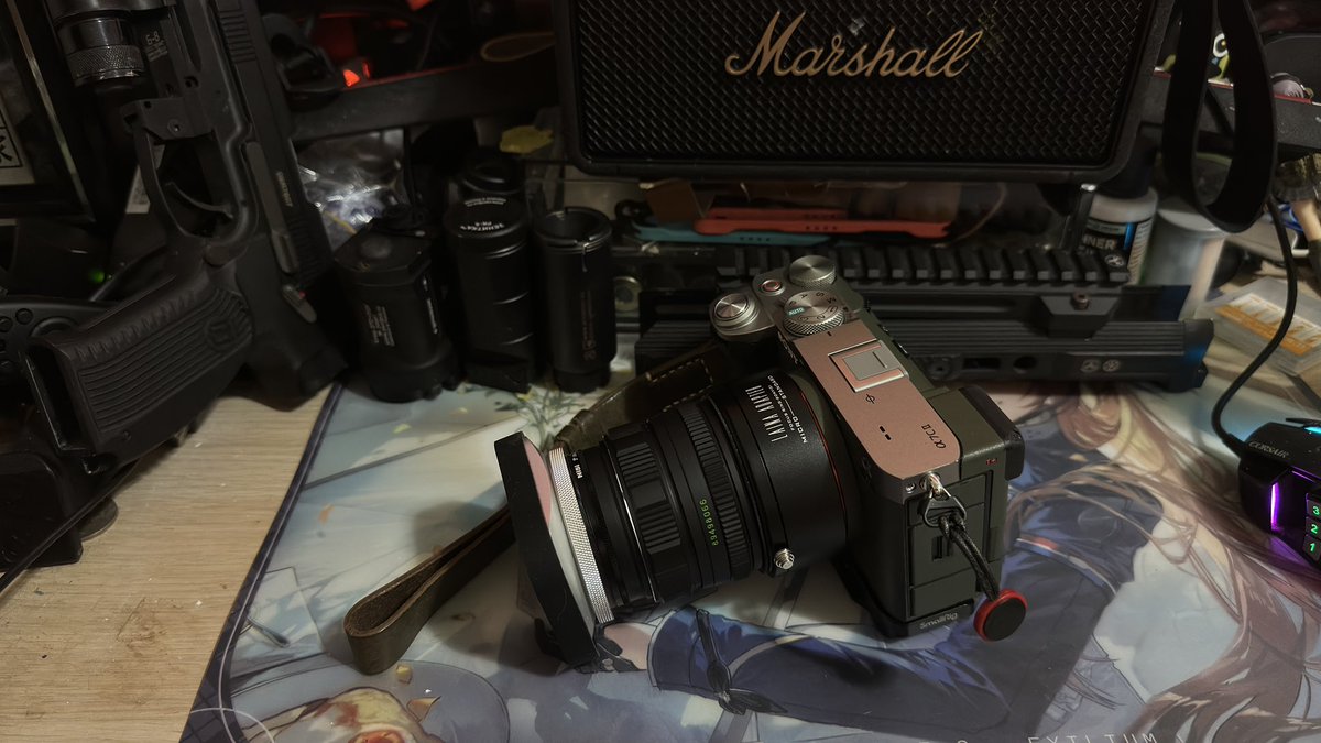 starfoxs's tweet image. The Lens is sooooooo long now after mounted on my a7c2😂😂😂😂😂
Planning to convert some AK Sling to camera sling for my camera later