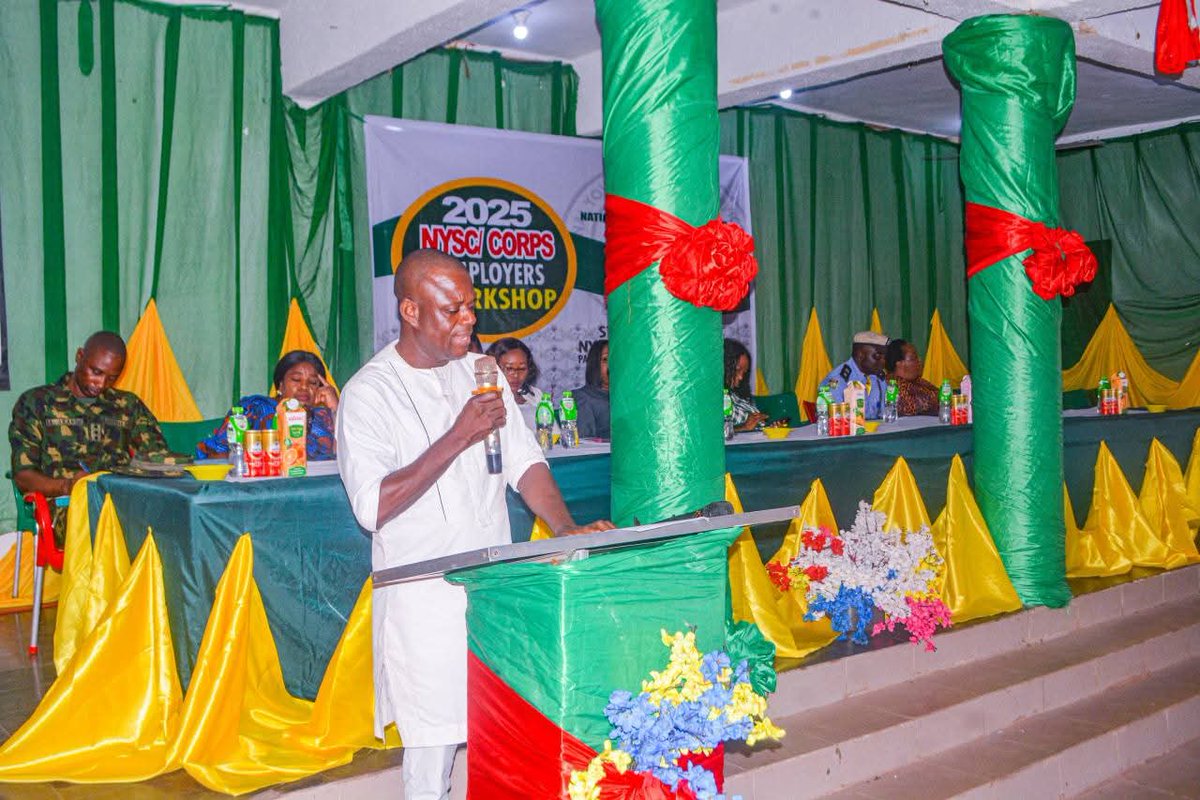 nysc360's tweet image. NYSC Abia Hosts Corps Employers Workshop to Strengthen Partnership
Umuahia, Abia State — July 24, 2025
The National Youth Service Corps (NYSC), Abia State, has reaffirmed its commitment to corps members' welfare with the successful hosting of a one-day Corps Employers Workshop…