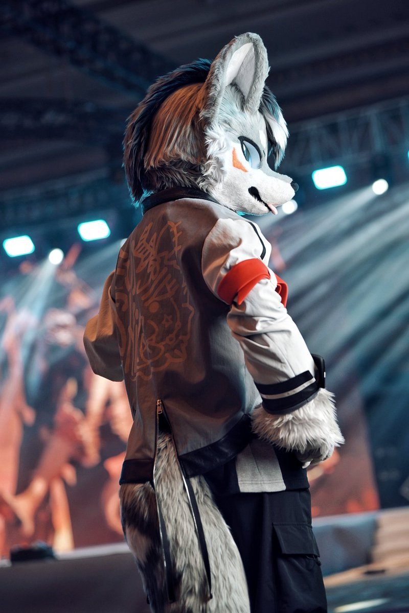 LYKOS_42's tweet image. #FursuitFriday  Vol.1

就喜欢穿新衣服！
New cloth&apos;s the best!

新款外套来自@Andex_lion！
📷：@阿穷