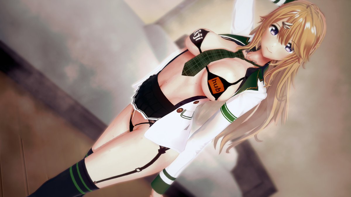 🌈hub水着をこの娘でも…なマロをいくつか頂いたので 