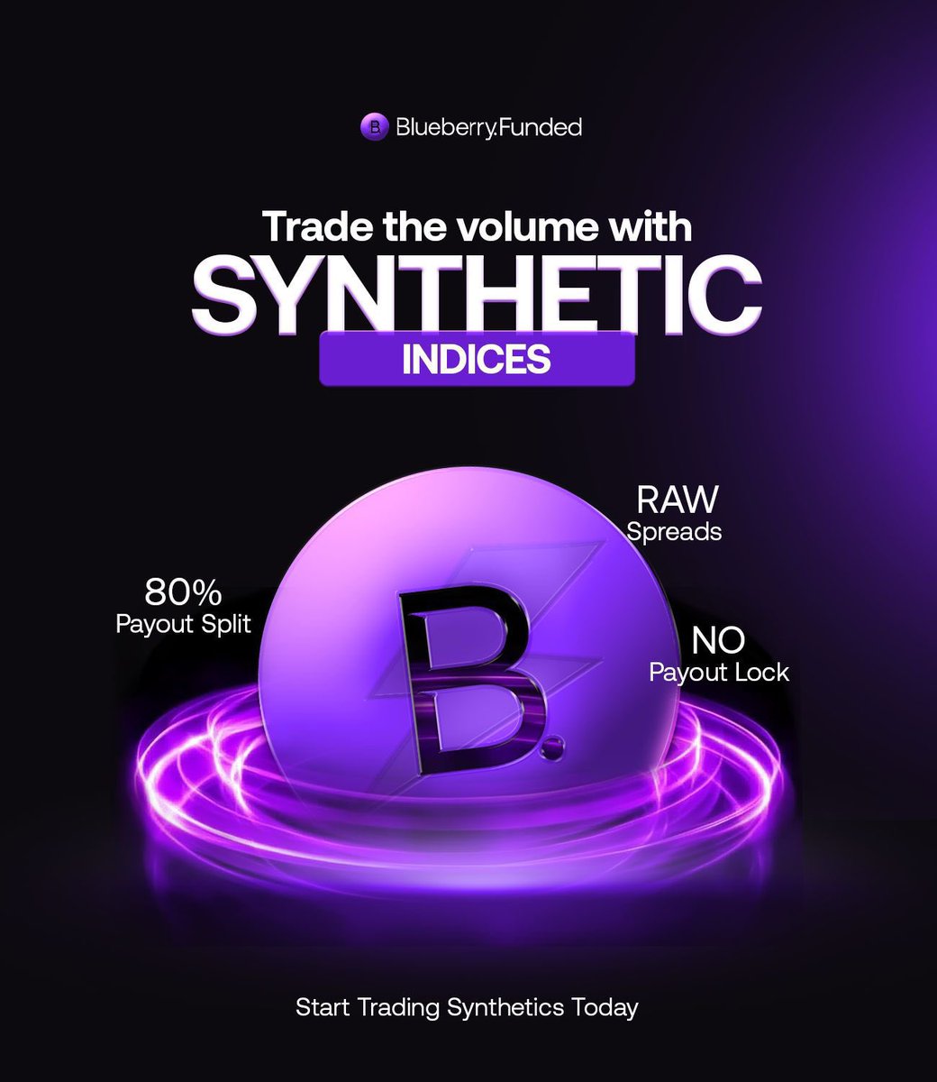 DukeDarls's tweet image. Weekend Trading is LIVE with @BlueberryFunded SYNTHETIC!
The synthetic market Trades 24/7 - Even on the weekends.
Trade. Withdraw. And flex 📊
Exclusive Offer: Get 20% OFF every purchase with my discount code DUKE20
Register here and get yours now: blueberryfunded.com/?utm_source=af…