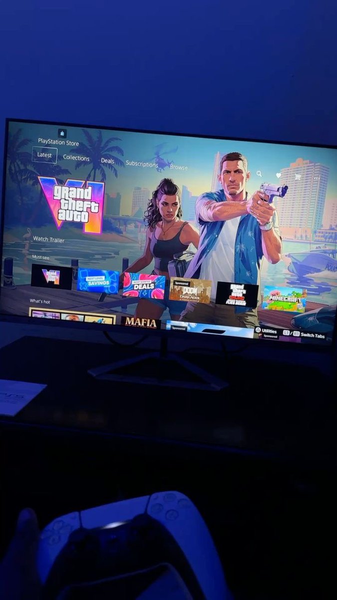 GtaActs's tweet image. Controller in hand, Vice City in sight. We outside tonight… but virtually. 🎮🔥 #GTA6 #PS5Vibes