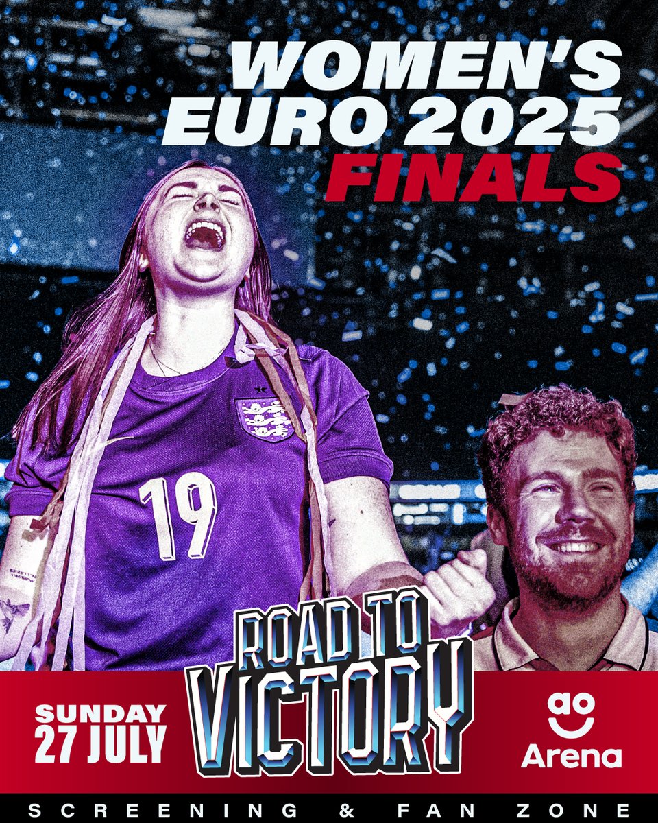 AOArena's tweet image. Tomorrow, we cheer on the mighty Lionesses!! 🏆 Manchester is no stranger to iconic footballing moments, from derby day drama to fellow European triumphs, tomorrow is shaping up to be no different.
🎟️ Final tickets here: tinyurl.com/26vsvc9y
