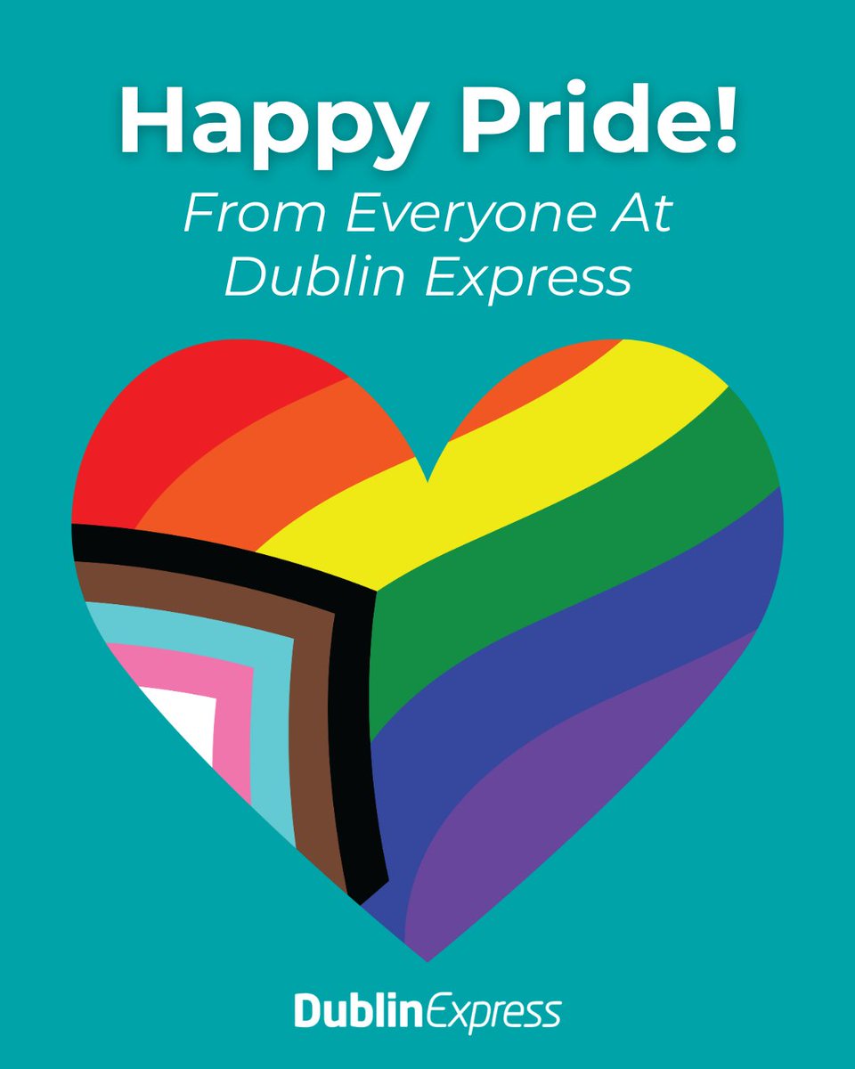 Happy Pride from all of us at Dublin Express!🌈 

We’re proud to stand with the LGBTQ+ community, celebrating love, equality, and the freedom to be yourself. Whether you’re heading to the parade in Belfast, or just showing your colours, we’ll get you there with pride.

How will
