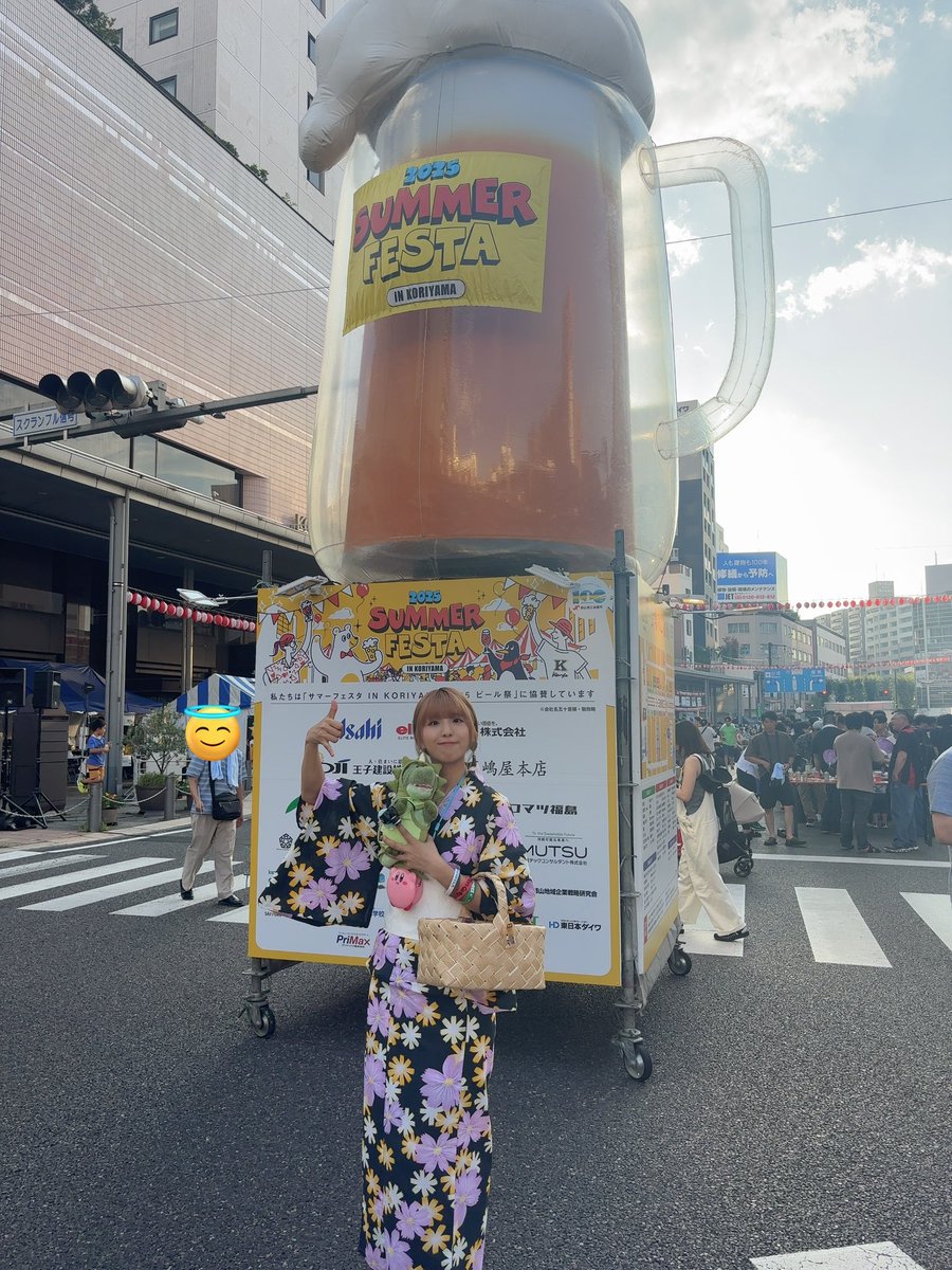 manamiutautai's tweet image. inサマーフェスタ郡山！
20:00〜駅前ステージにて
歌わせていただきます🍺
にしてもすごい人！！！！！！！