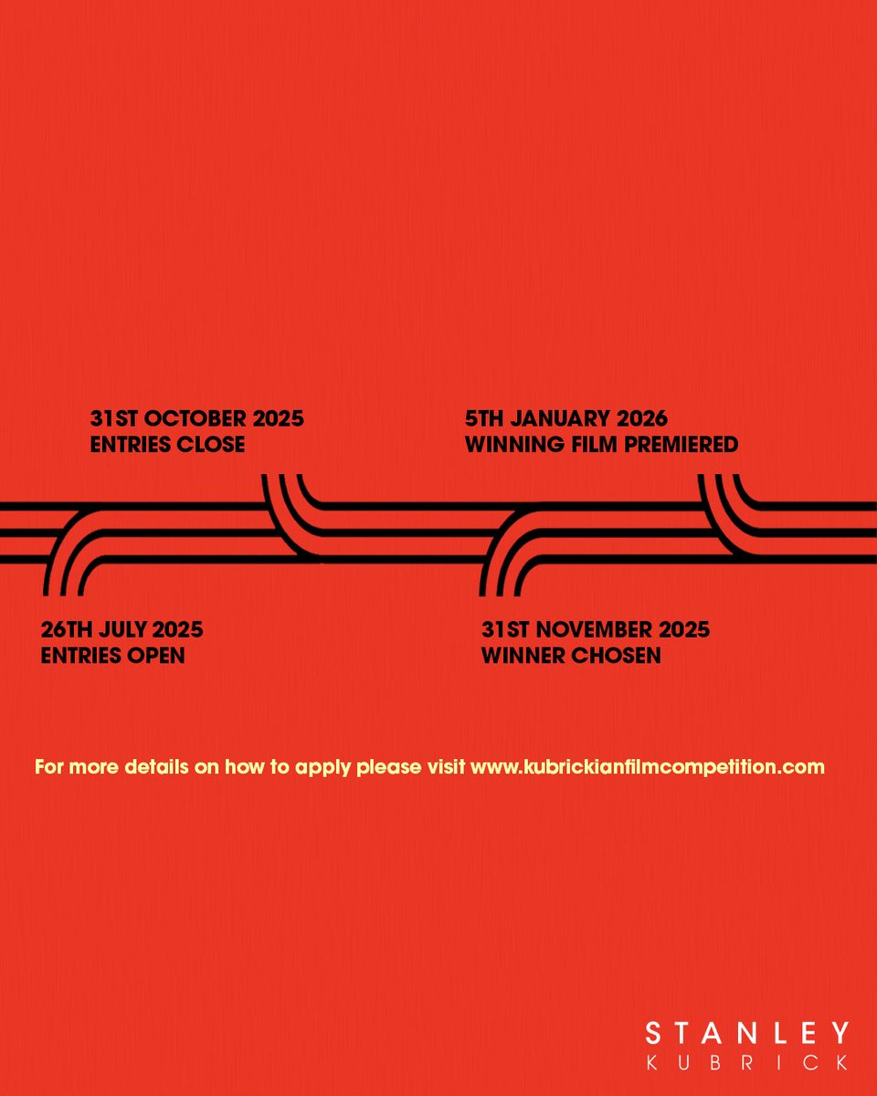 "The best thing that young filmmakers should do is to get hold of a camera and make a movie of any kind at all.”

 - Stanley Kubrick

To recognise #KubrickDay, the Stanley Kubrick Film Archives are honoured to announce the launch of its inaugural KUBRICKIAN FILM COMPETITION.

A