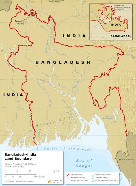prashant_ips_jh's tweet photo. India shares a 4,096.7 km border with Bangladesh across five states, out of which around 3,922 km is feasible for fencing. Over 81% of this has been completed. However, the border remains porous enabling large-scale illegal crossings. This remains a serious challenge that demands greater attention.
#bangladeshis