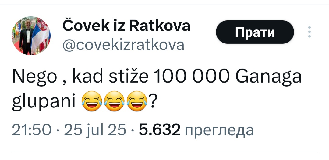 DaniloKoprivica's tweet image. REŽIM se kao sprda sa vešću o 100.000 SrbiGanaca. A zapravo šize jer znaju da je lukavo plasirana povuci-potegni vest, imala za cilj da svaka zver pokaže PRLJAVI trag: ispliva SOROŠ, pa LITIJUM ...
- a šta će tek da ispliva ... joj-joooj, nekima će obrve da izrastu i na jeziku.