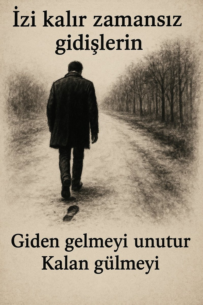 malikulat's tweet image. Günün Sözü;
İzi kalır zamansız gidişlerin...
Giden gelmeyi unutur,
Kalan gülmeyi.