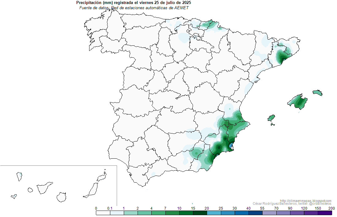 #Precipitación registrada ayer viernes 25 de julio. #ClimaEnMapas.
climaenmapas.blogspot.com/p/tobs072025.h…