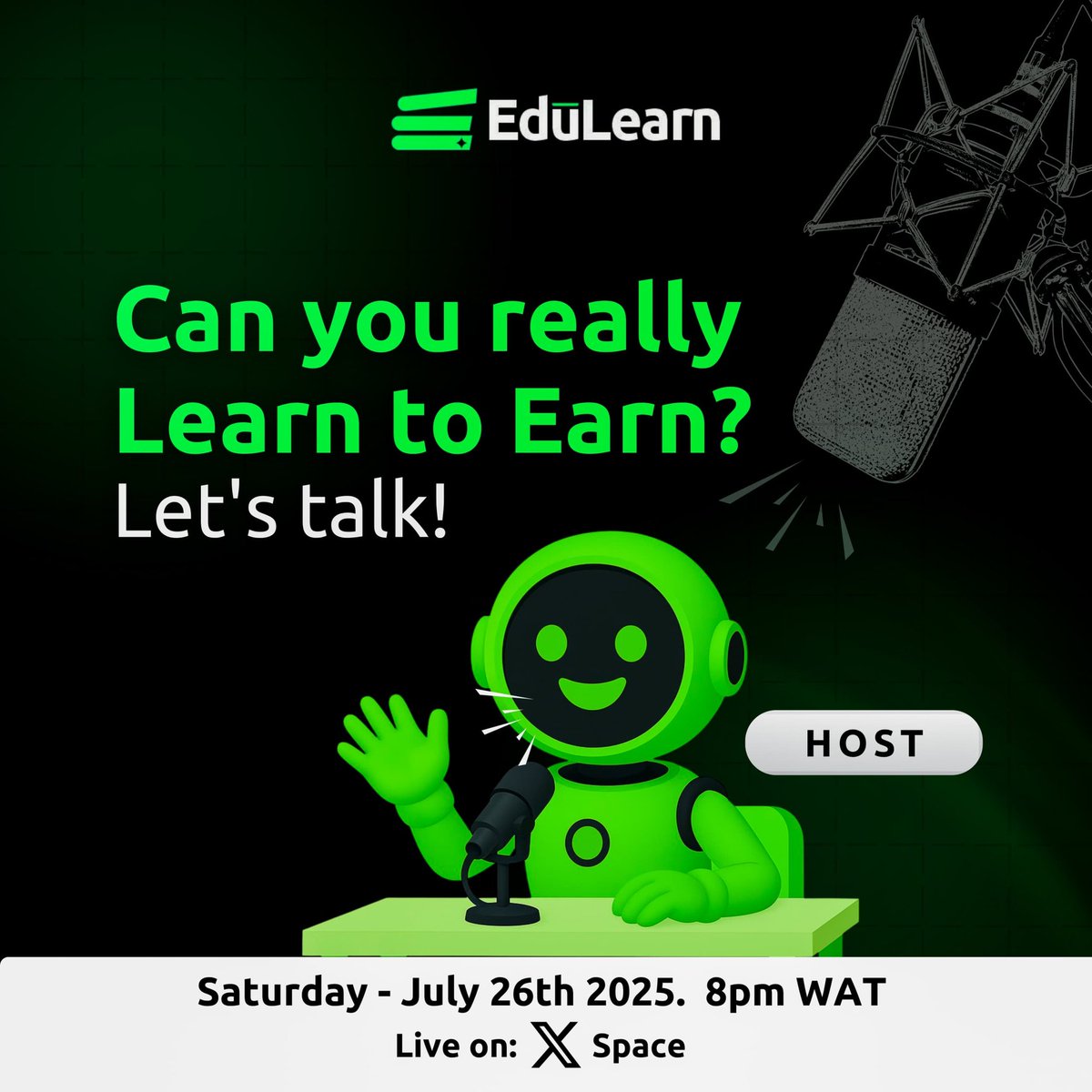 thedulearn's tweet image. GM EduLearners 💚
Can you really Learn and Earn at the same time?
Join our upcoming Space this evening as we unpack the truth behind the phrase, spotlight real opportunities, and show how EduLearn is making it a reality.
💚Set your reminders!!
This convo could shift your…