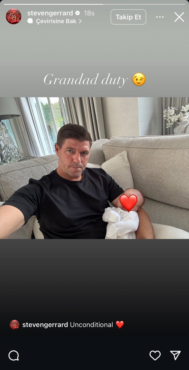 EPL_Gunlukleri's tweet image. Steven Gerrard, dede oldu. ❤️