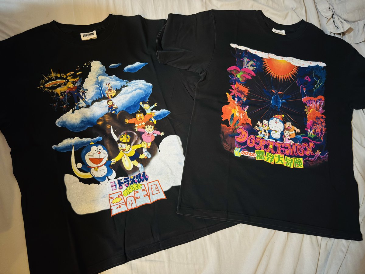 momoirof's tweet image. ドラえもん展で買える映画ジャケTシャツが良すぎるのでドラえもんオタクは買え‼️‼️‼️‼️‼️‼️‼️‼️‼️‼️