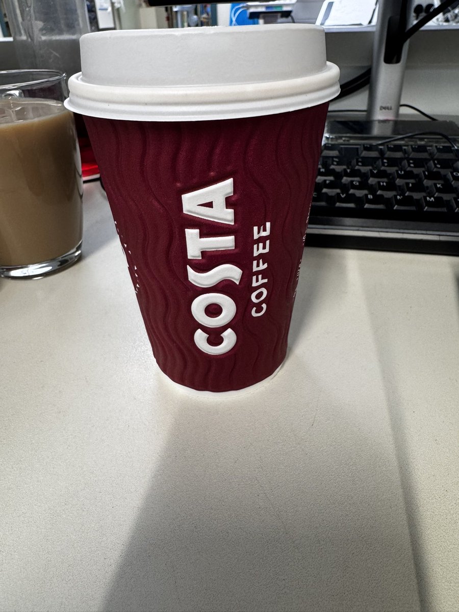 No one tell WhatsApp Jim but today I’m on the shop floor drinking a Costa