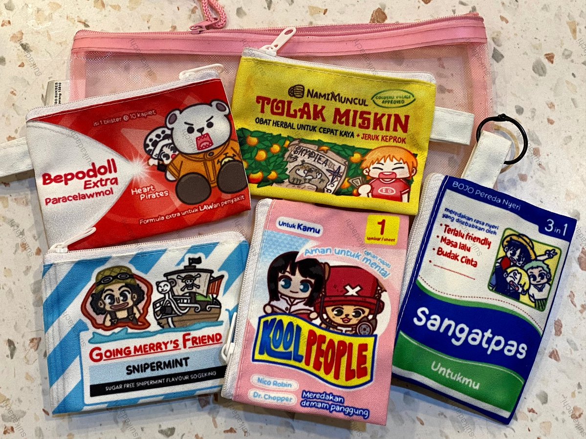 0NEPIECEBASE's tweet image. OPMERCH! Halo nakamaaa!! Aku mau lepas fanmerch buatan ku nih mini pouch jompo hehe adakah yang berminattt?