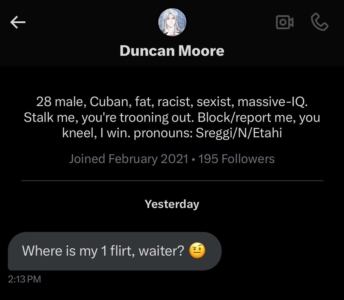 Vatroh's tweet image. “there’s plenty of women in ur dms”

my dms: