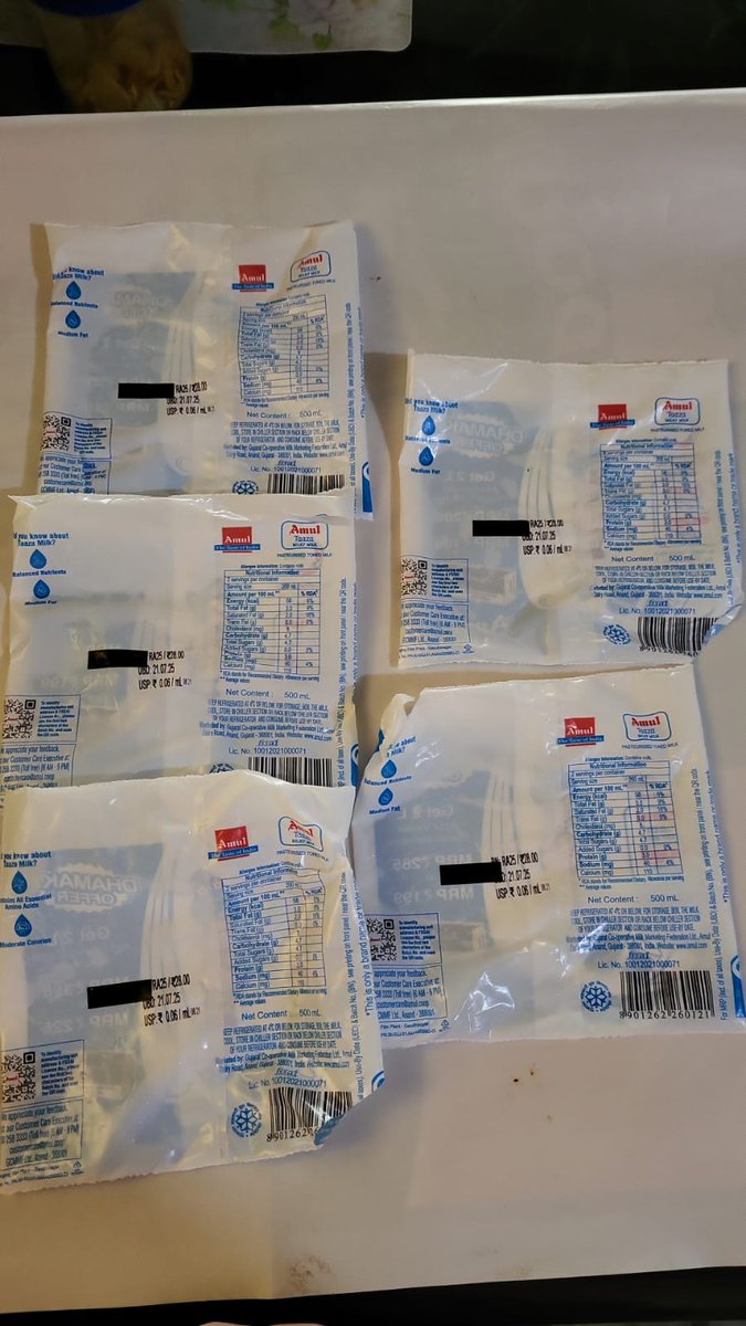 rishit_khakhar's tweet photo. @Amul_Coop @fssaiindia my complaint falling to deaf ears. No one at @amulcares is responding. Just new deadlines https://t.co/NWzXx7gWxq