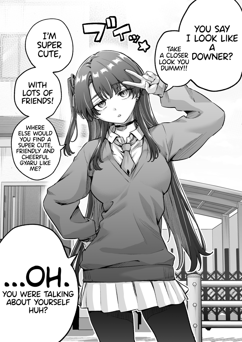 English version! [Downer Gyaru-chan's self-esteem is too high!!]
I want to be your friend, Gyaru-chan!! 