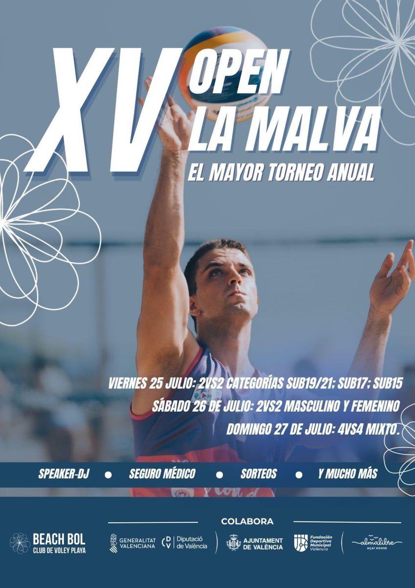 FDMValencia's tweet image. 🏐Hoy sábado, segunda jornada del XV Open La Malva con 400 participantes de 2️⃣6️⃣ nacionalidades y competiciones 2🆚2👩🏻🦱👨🏻🦰