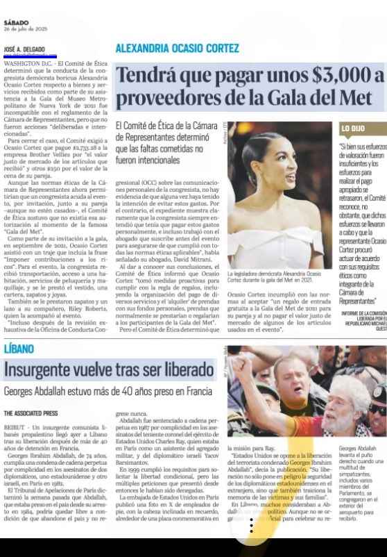 DAVILACOLON's tweet image. La que llama corruptos a los gobernantes de 🇵🇷, tuvo que devolver $3k por pinche ético y recibir donativos por debajo de la mesa para asistir a una gala capitalista en la Met‼️