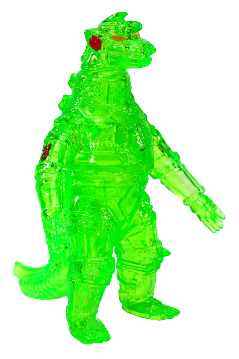 mono_shop's tweet image. #ワンフェス2025夏 会場販売アイテムではミドルサイズで #メカゴジラ も #フィギュア王 限定カラーで登場。こちらのグリーン・クリアバージョンは50体限定で販売。こちらはお値段5610円です。 #WF2025S #ゴジラ